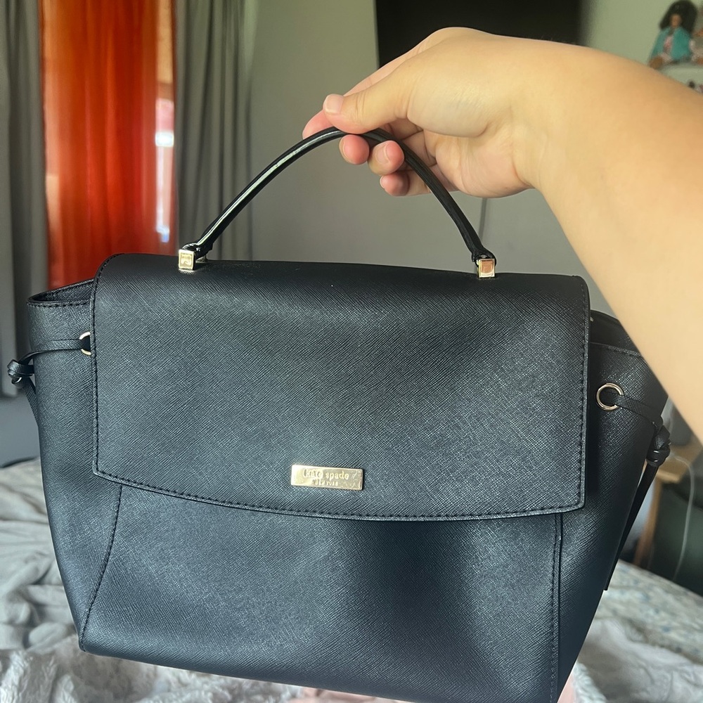 kate spade Black Structured Top-Handle Satchel